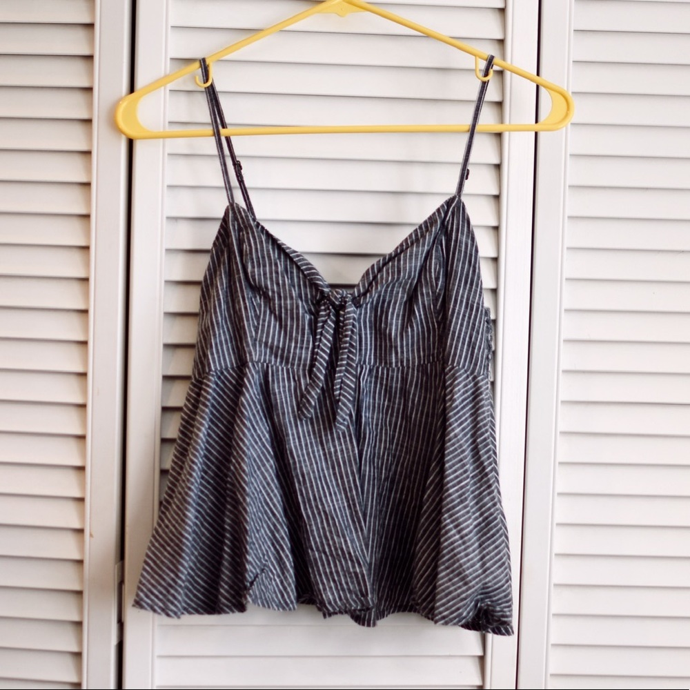 Grey Flared Blouse- Abercrombie